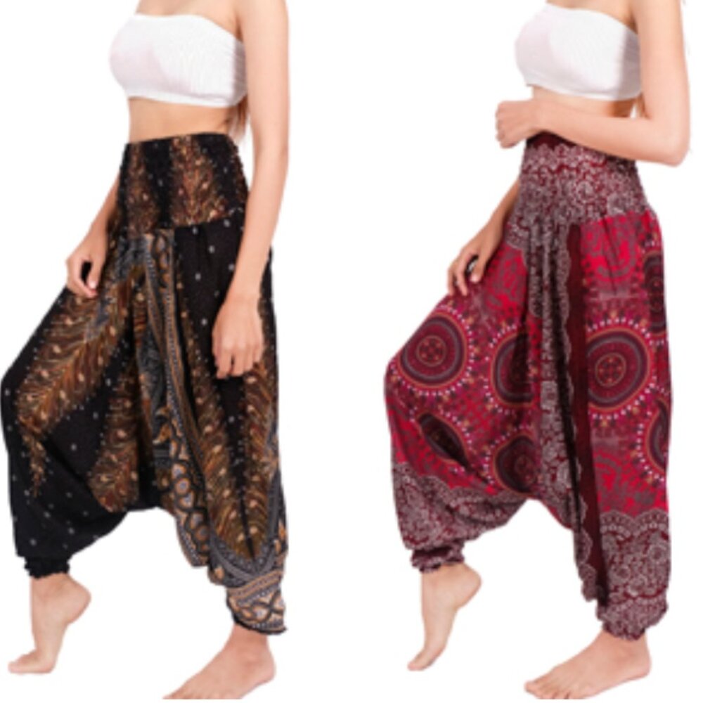 EUC Harem Pant / Jumpsuit 100% Viscose Size Small